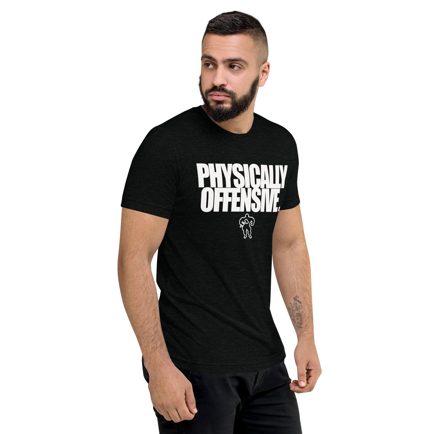 RAW RUGGED BUILT PHYSICALLY OFFENSIVE 8 Short sleeve t-shirt