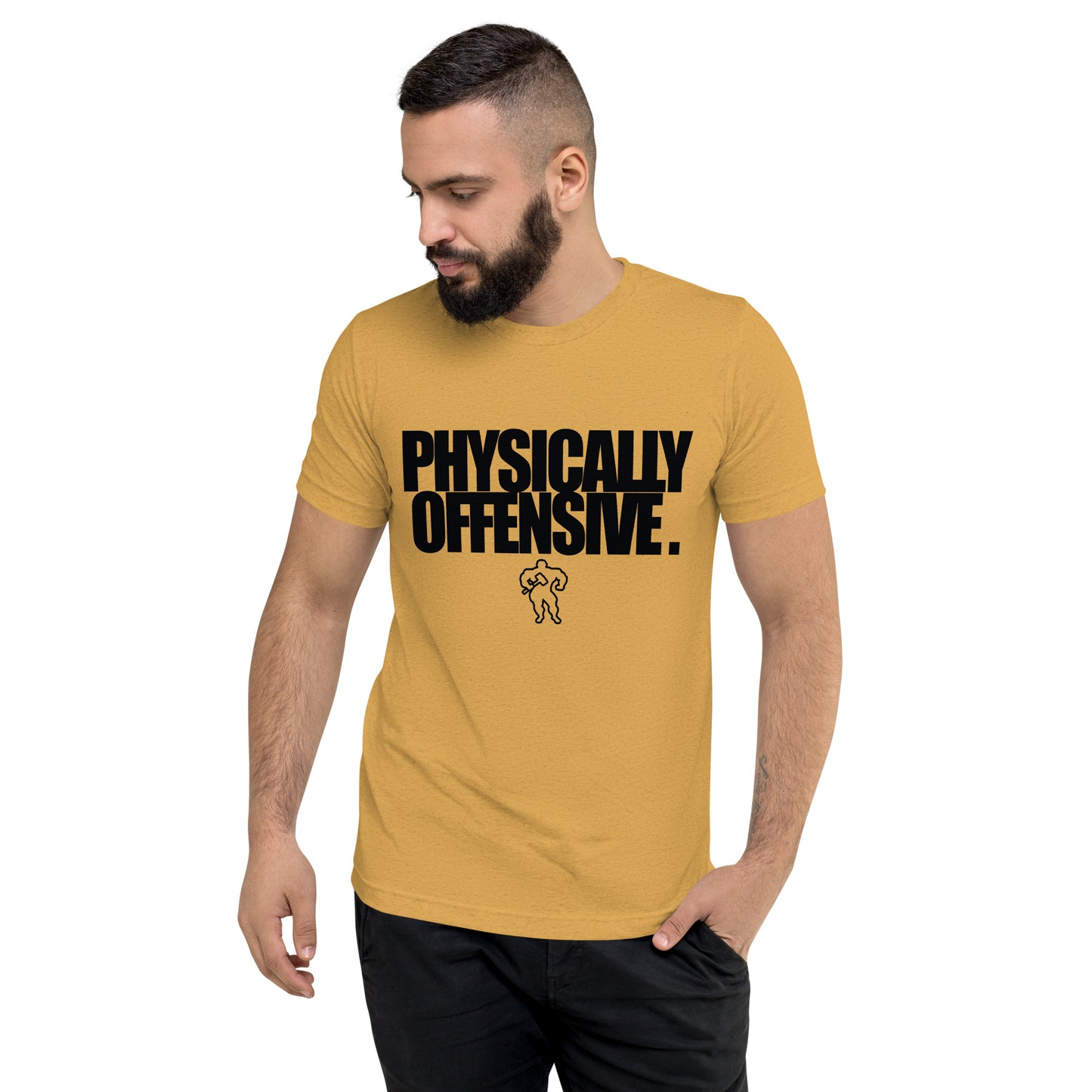 RAW RUGGED BUILT PHYISCALLY OFFENSIVE 3 Short sleeve t-shirt