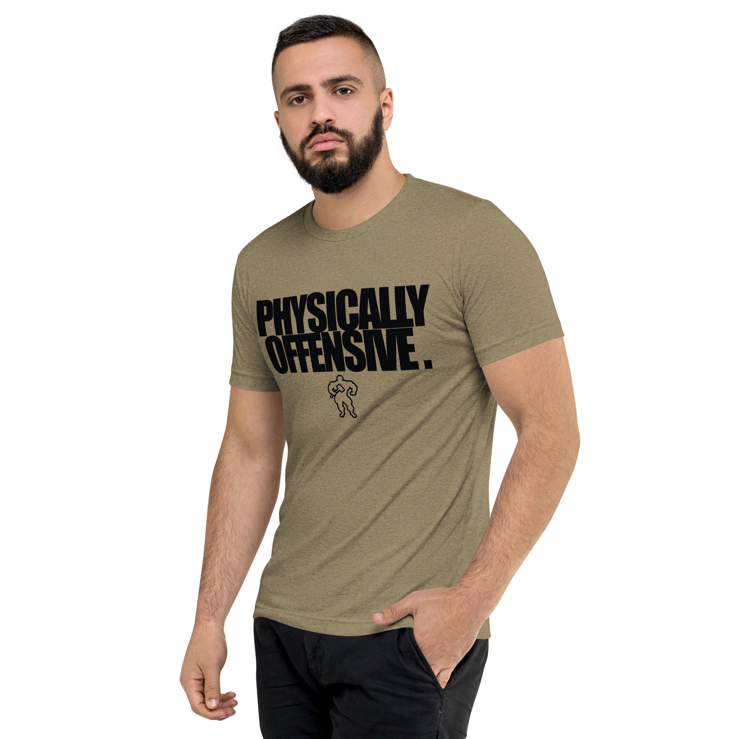 RAW RUGGED BUILT PHYSICALLY OFFENSIVE 8 Short sleeve t-shirt