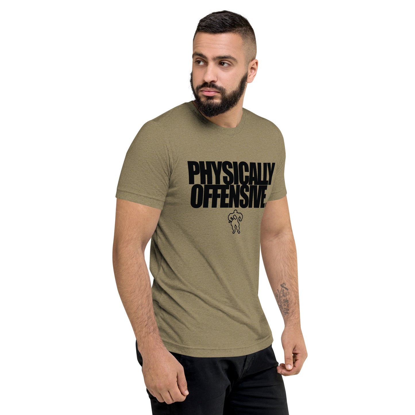 RAW RUGGED BUILT PHYSICALLY OFFENSIVE 8 Short sleeve t-shirt