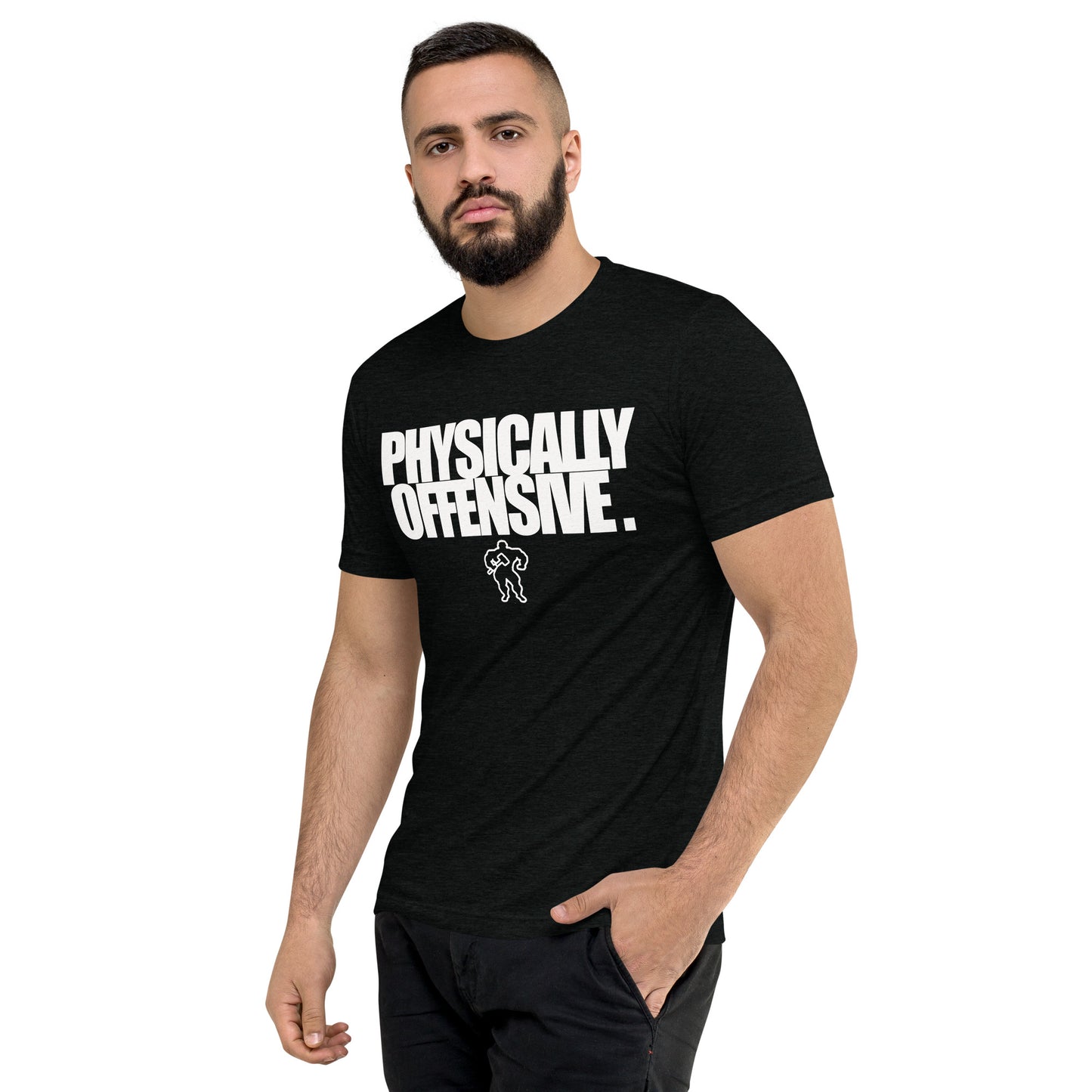 RAW RUGGED BUILT PHYSICALLY OFFENSIVE 8 Short sleeve t-shirt